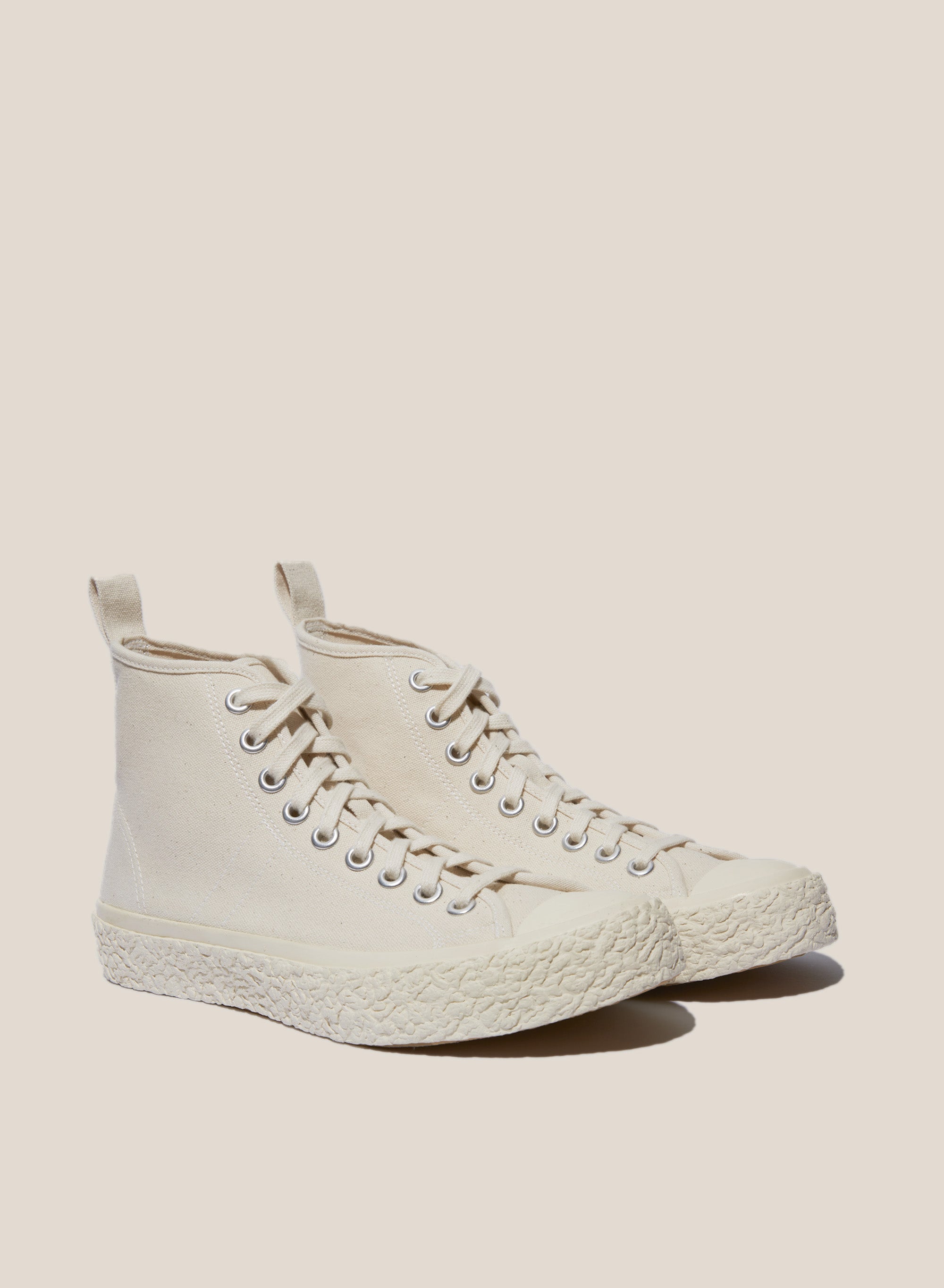Vulcanised High Top Sneakers Off White