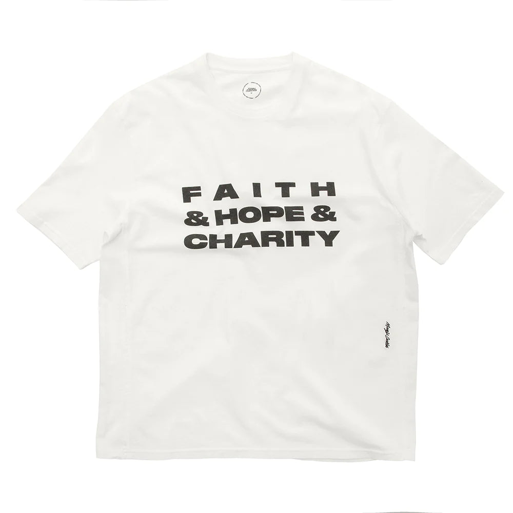 Faith & Hope & Charity Short Sleeve Tee - Off White