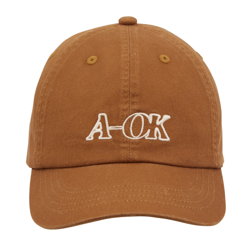 A-OK 6 Panel Cap - Warm Brown