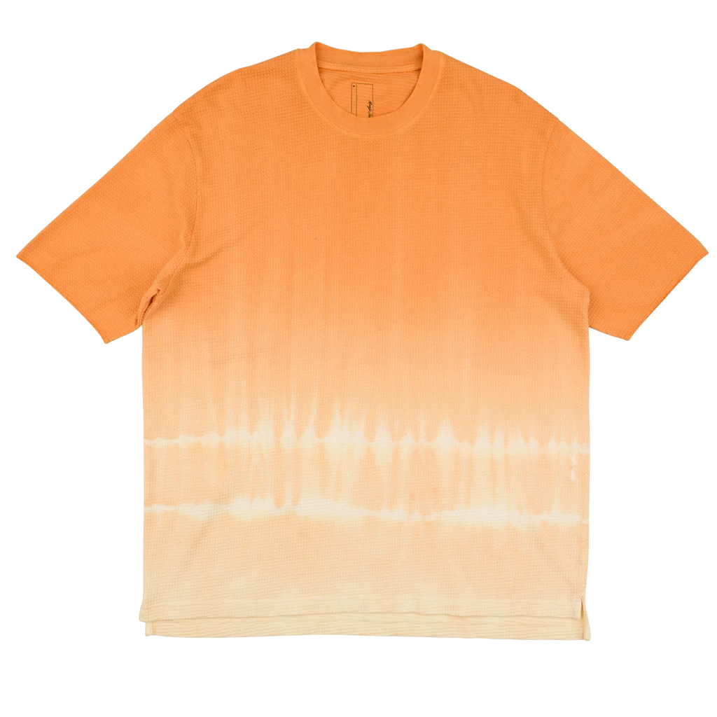 Dyed Waffle T-Shirt Orange