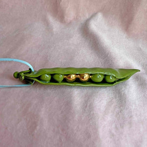 Two Gold Peas in a Pod Decoration