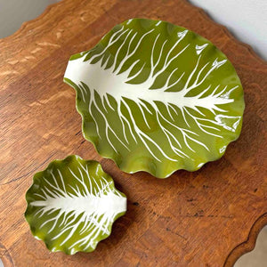 English Garden Green Cabbage leaf dish