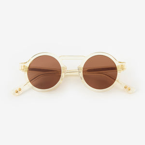 Panda Sunglasses Champagne Chocolate Brown