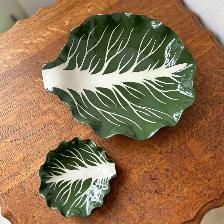 English Garden Green Cabbage leaf dish