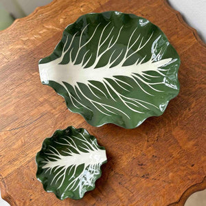 English Garden Green Cabbage leaf dish