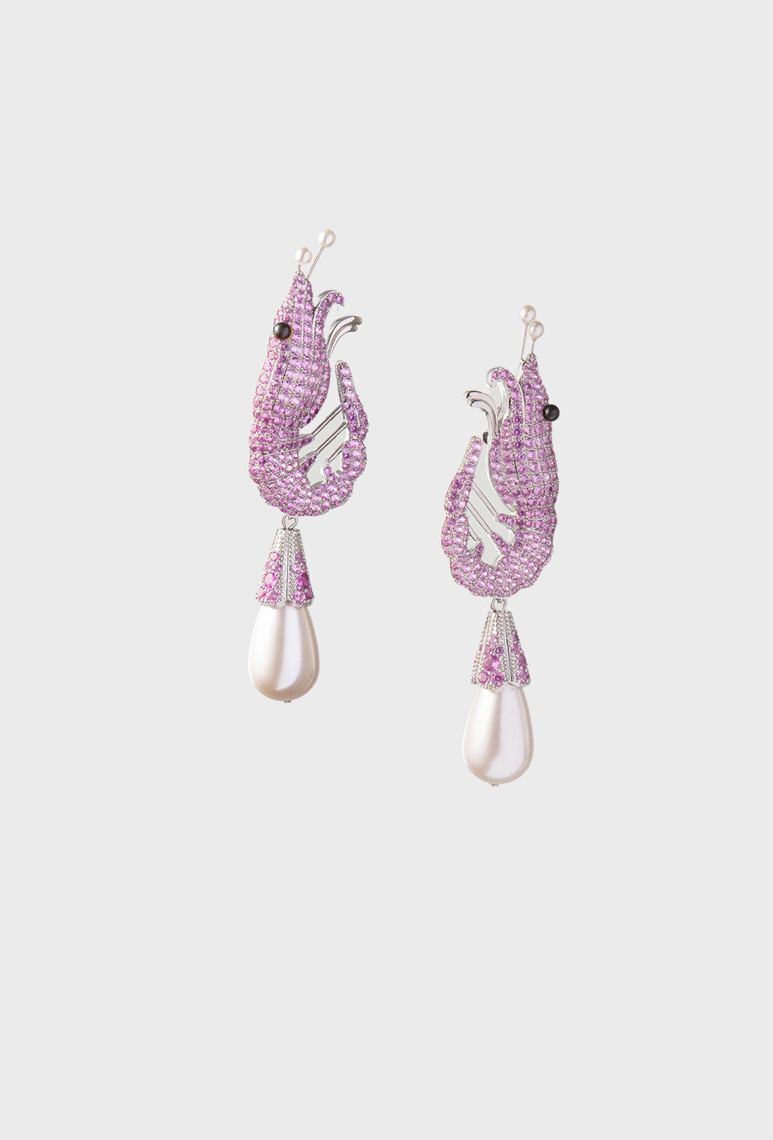 Shrimp Earrings Fuchsia