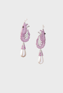 Shrimp Earrings Fuchsia
