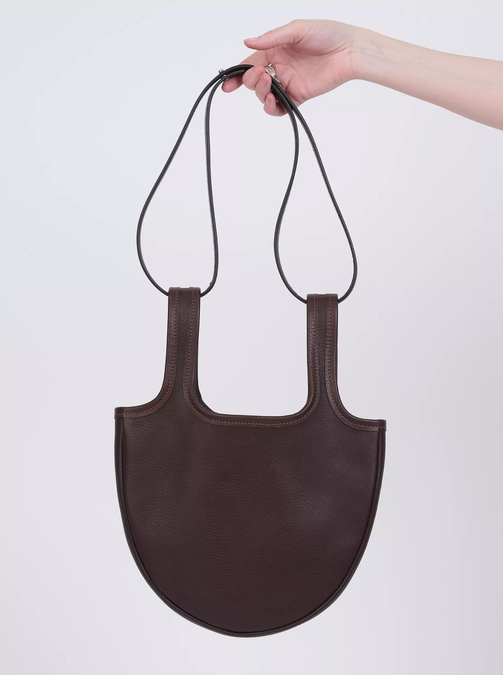 Leather Shining Bag Chocolate