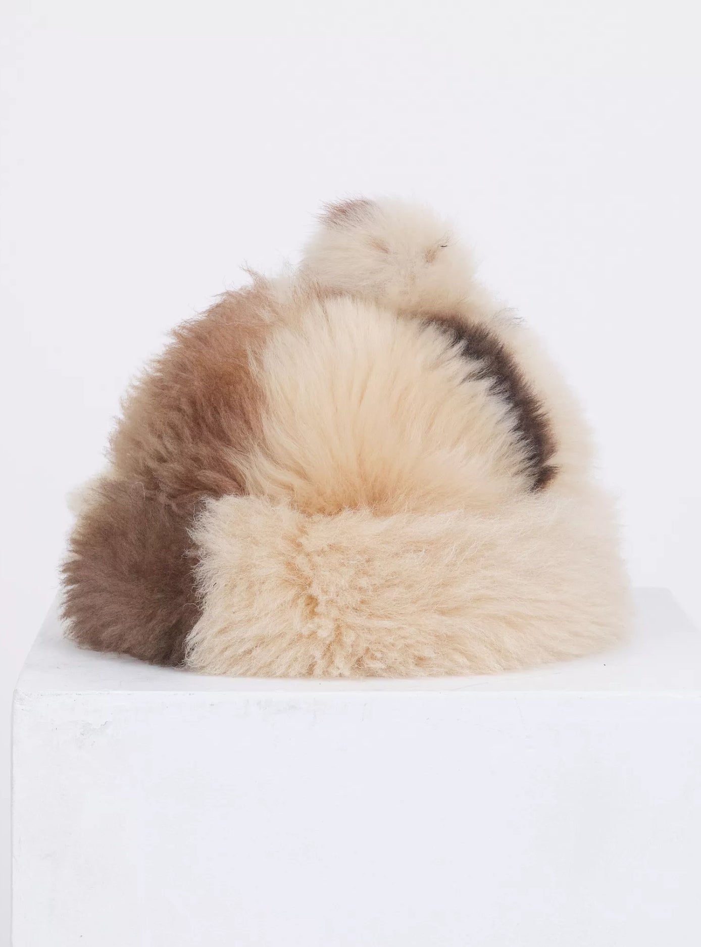 Cow Sheepskin Bobble Cap