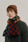 Howlin - Cosmic Checkerboard Scarf - Navy