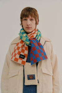 Howlin - Cosmic Checkerboard Scarf - Sky Dream