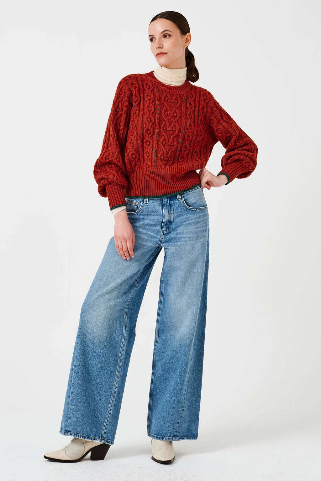 Gracie Twisted Jean in Rodeo Vintage