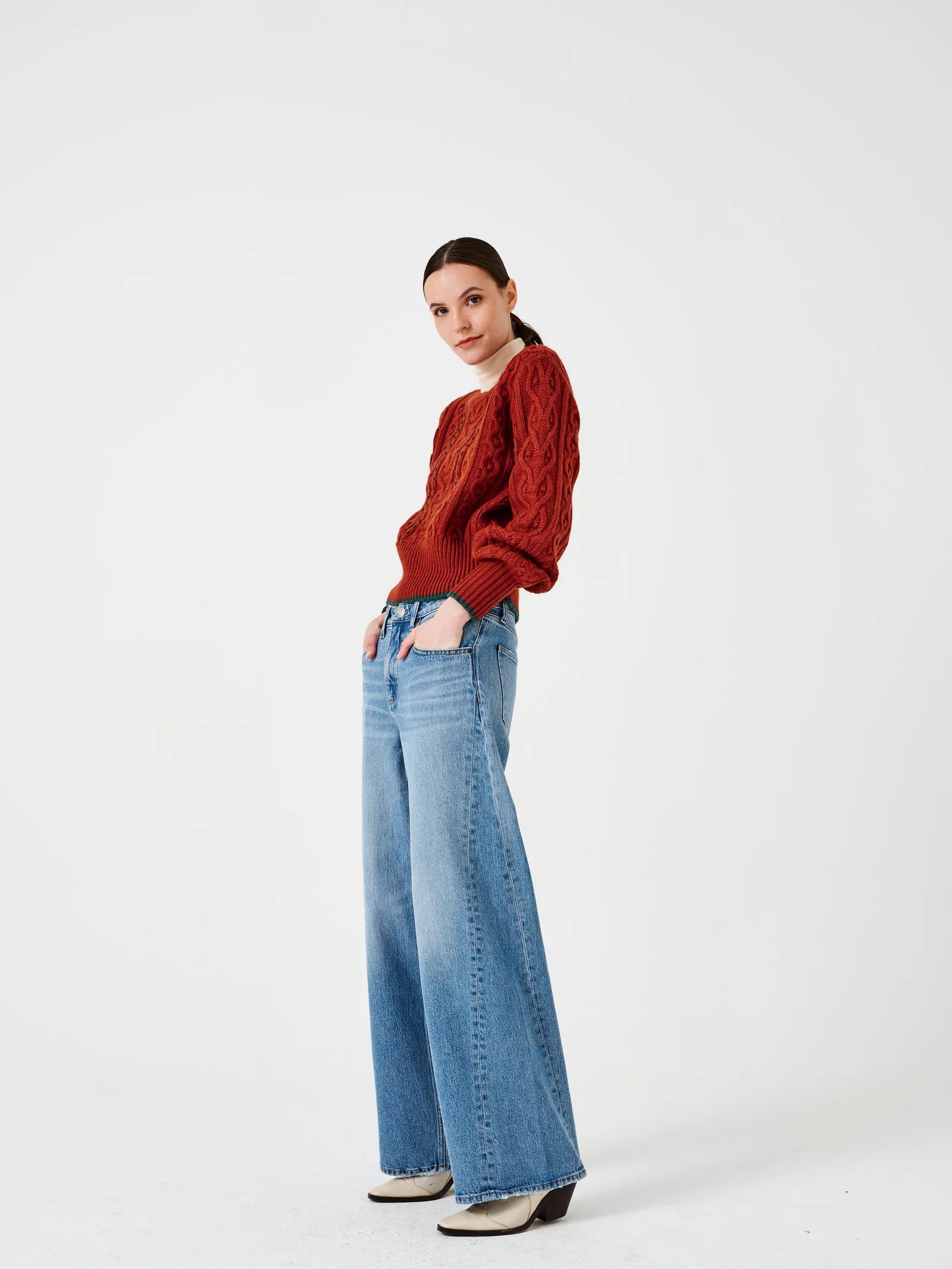 Gracie Twisted Jean in Rodeo Vintage