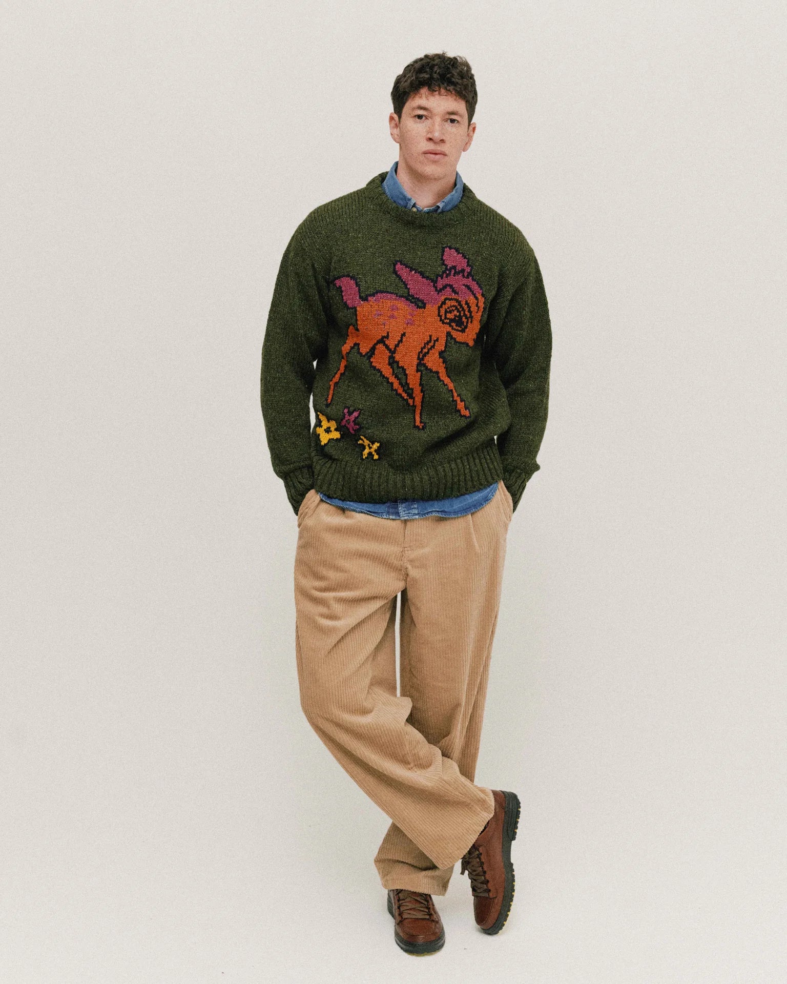 Cosmic Deer In The Forest Jumper