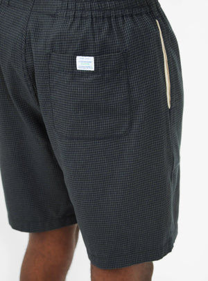 Home Party Shorts Navy Check