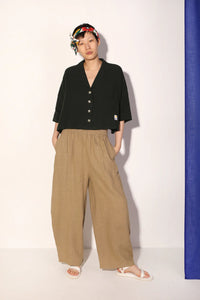 Basic Linen Trouser Stone