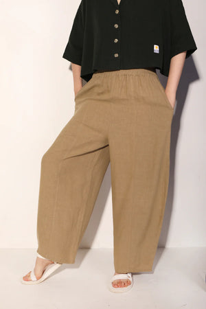 Basic Linen Trouser Stone