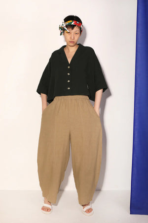 Basic Linen Trouser Stone