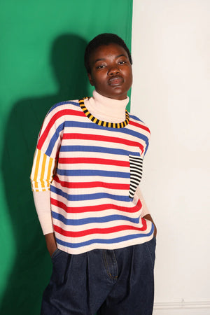 Winston Knit Tee Multi Stripe