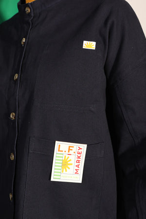 Wide Chore Coat Navy