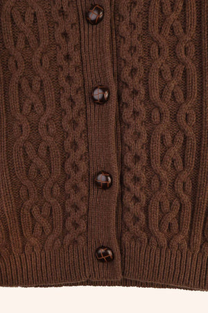 Quince Cardigan Brown