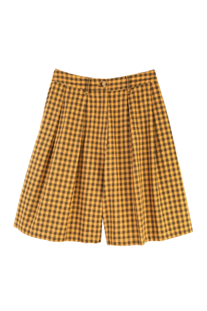 Sanne Shorts Toffee Gingham