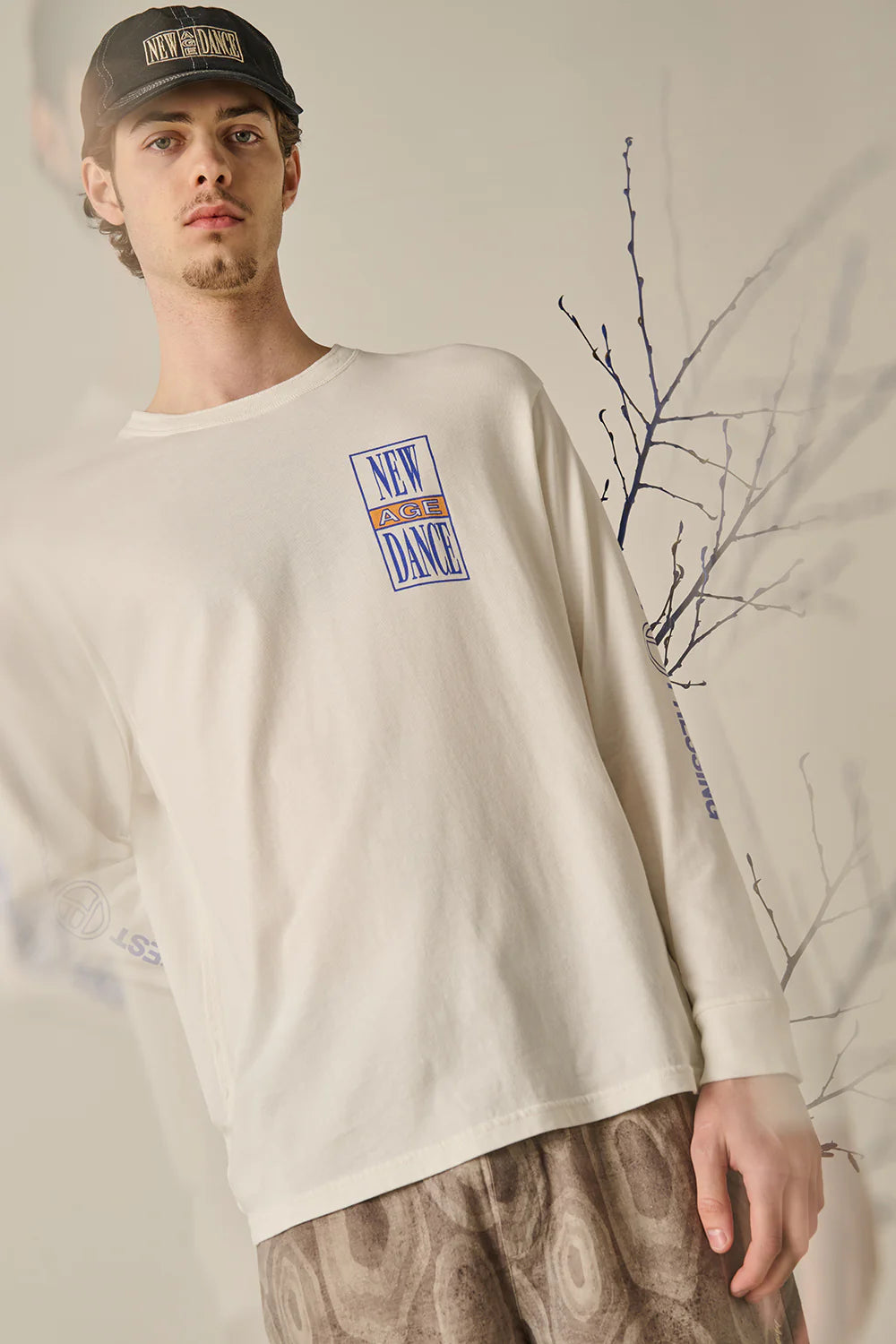 New Age Dance LS Tee Off White