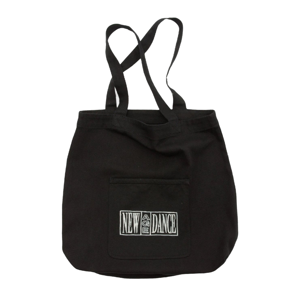 New Age Dance Record Tote Bag Vintage Black