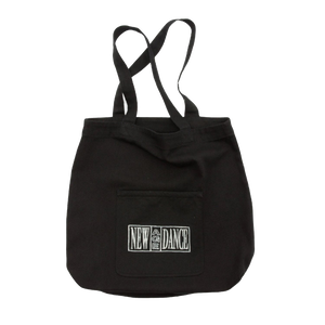 New Age Dance Record Tote Bag Vintage Black