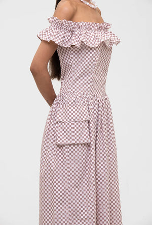 Pre-owned Juliet Cotton Dress Pink