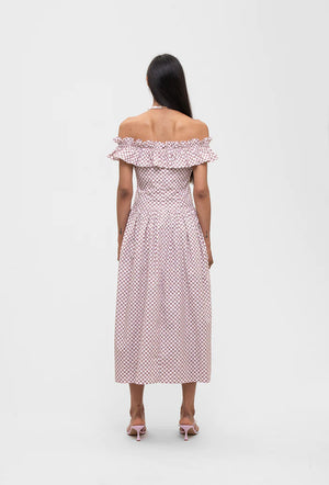 Pre-owned Juliet Cotton Dress Pink