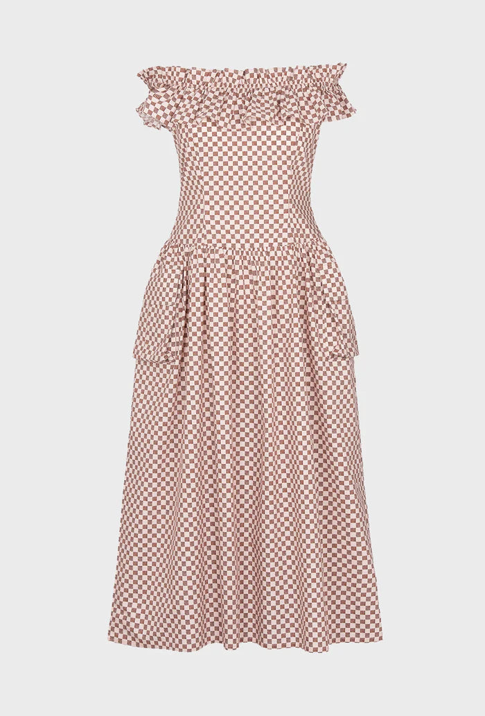 Pre-owned Juliet Cotton Dress Pink