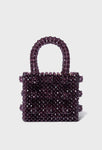 Mini Antonia Beaded Bag Purple