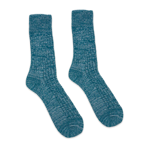 The Carlyle Teal Fleck Socks