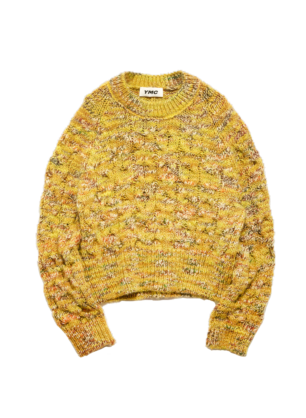 Pez Space Dyed Crew Neck Jumper Yellow Multi
