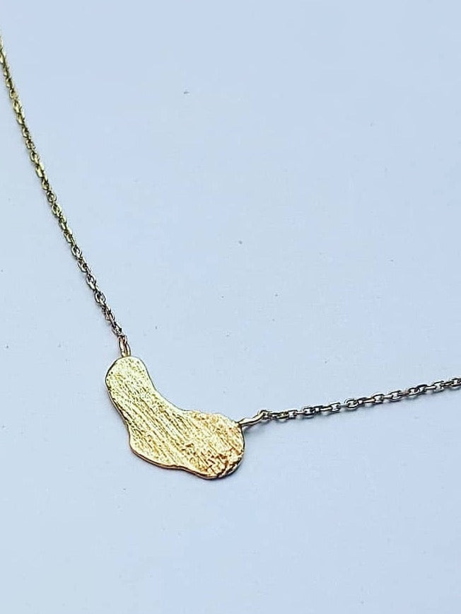 Alix Barclay - 9ct gold nugget necklace