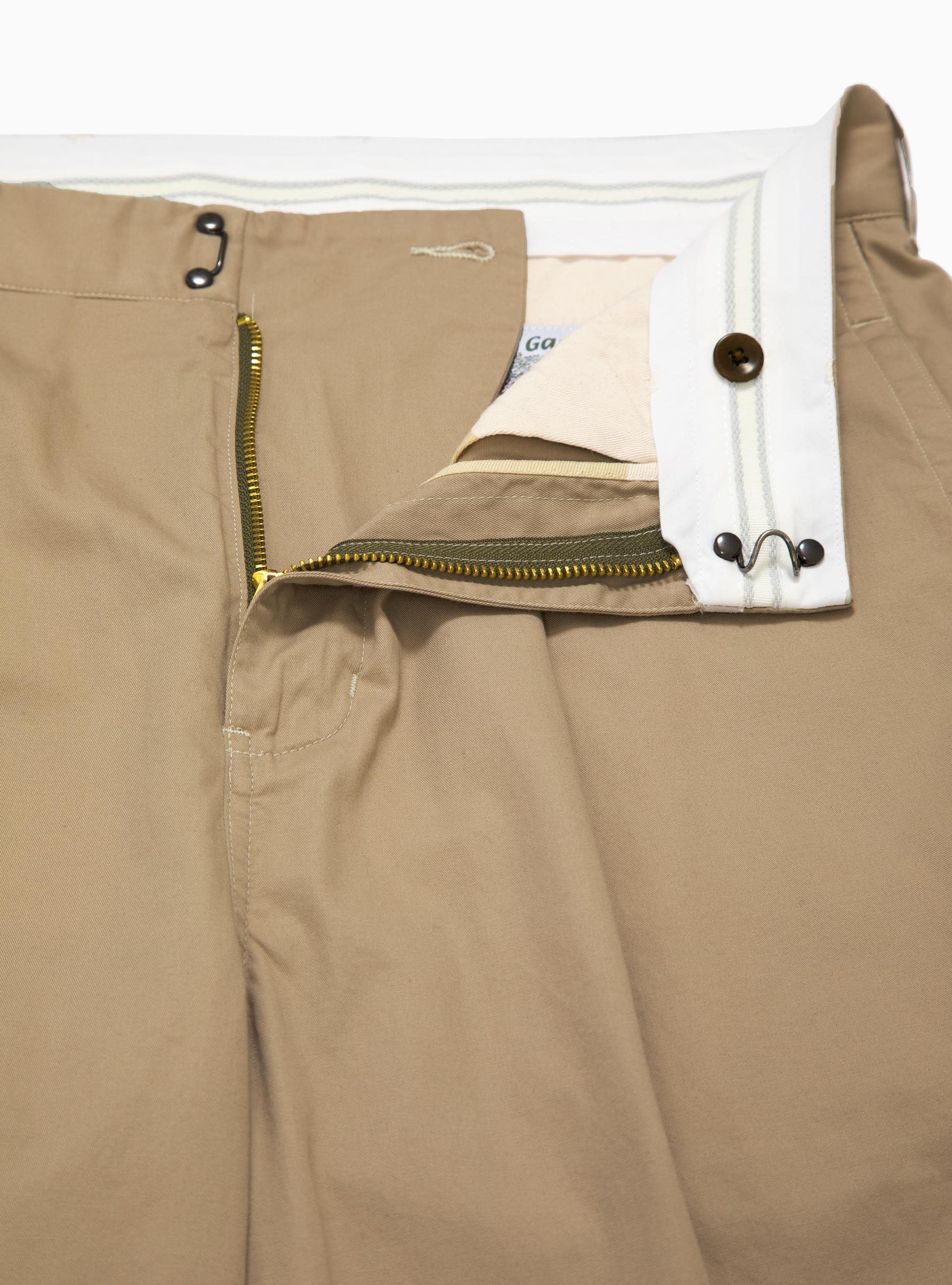 Manager Pleated Pants Camel
