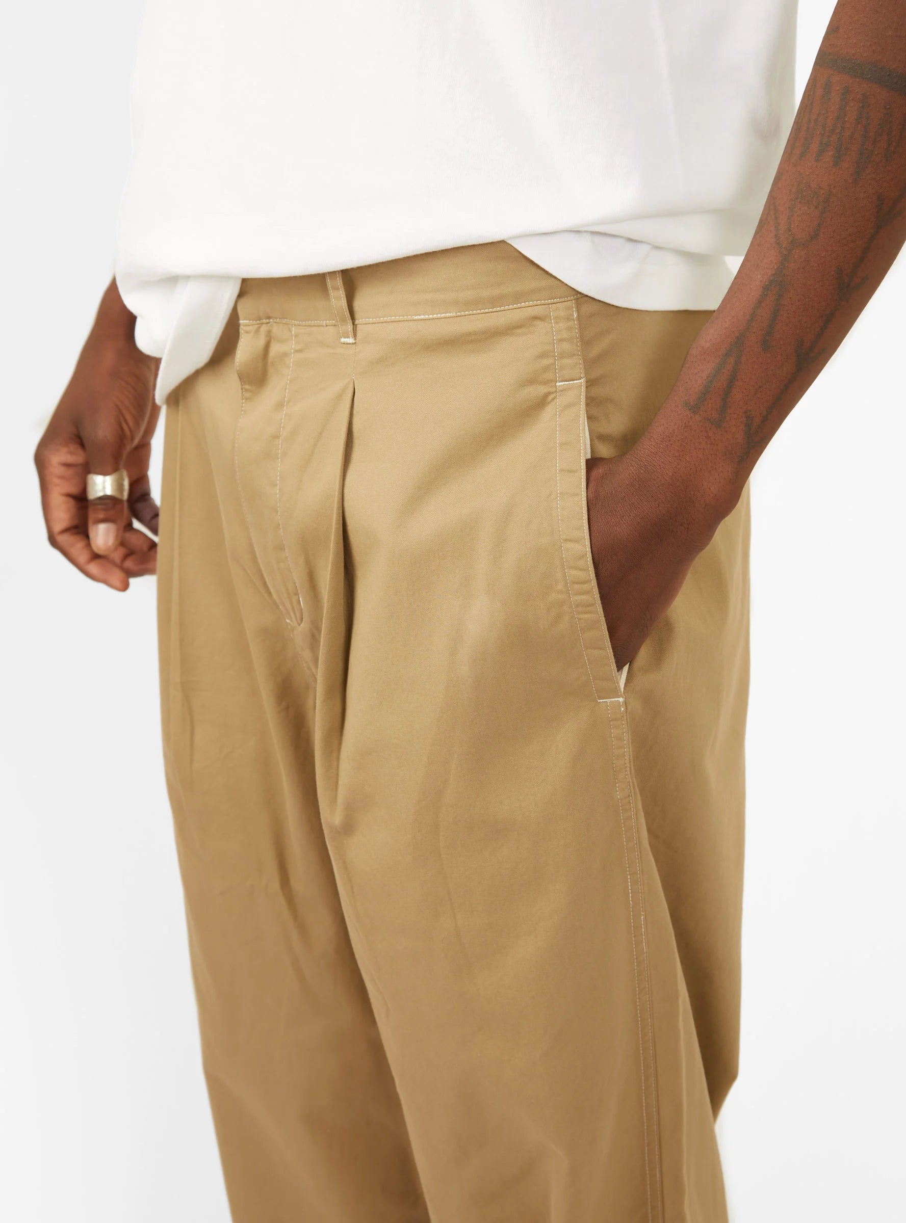 Manager Pleated Pants Camel