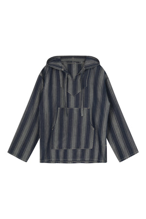 Japanese Woven Striped Hoody