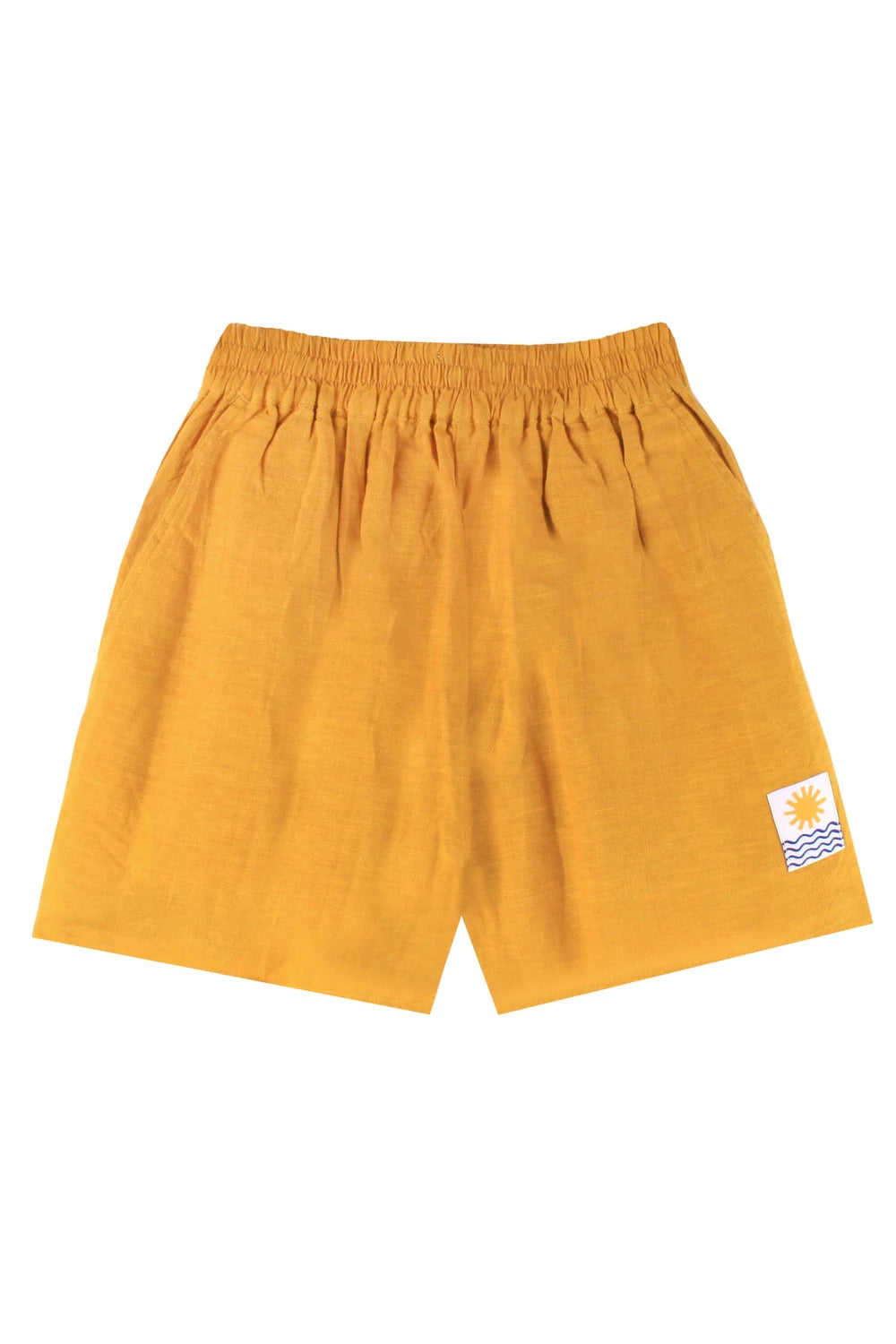 Basic Linen Shorts Saffron